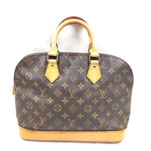 Authentic Louis Vuitton Alma Brown Monogram Hand Bag mn411-021826